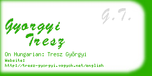 gyorgyi tresz business card