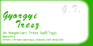 gyorgyi tresz business card